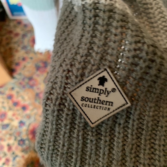 Simply southern cut fringed‎ distressed sweater. Worn once. - Picture 2 of 6